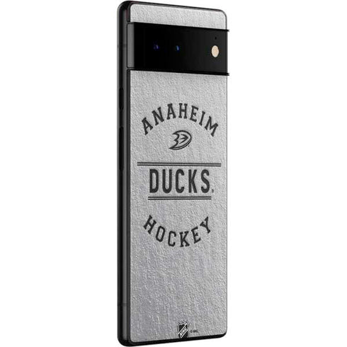 NHL Anaheim Ducks Black Text Google Pixel 6 Pro Skin